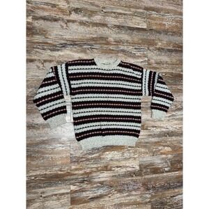 Vintage 90's Fieldmaster Colorful Striped Pullover Sweater Size Large Knit